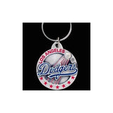 Pewter MLB Team Logo Key Ring - Los Angeles Dodgers