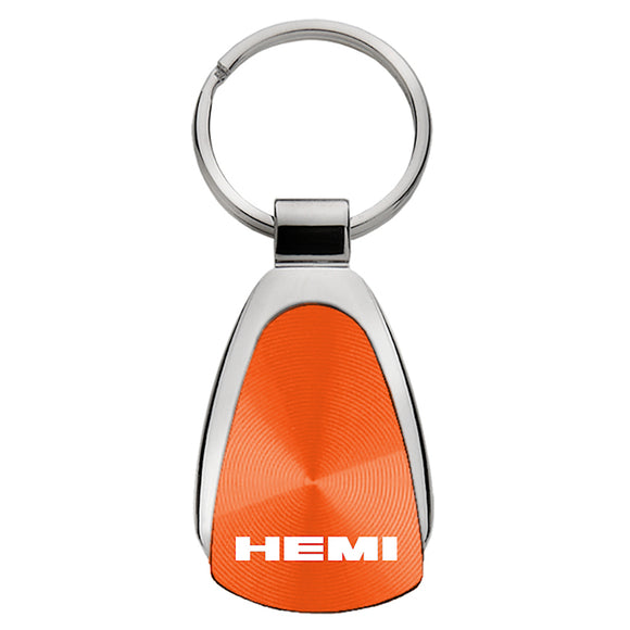 Dodge Hemi Keychain & Keyring - Orange Teardrop