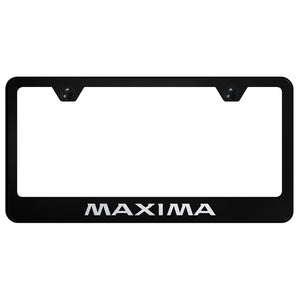 Nissan Maxima Black License Plate Frame