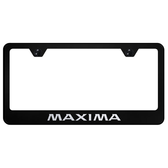 Nissan Maxima Black License Plate Frame
