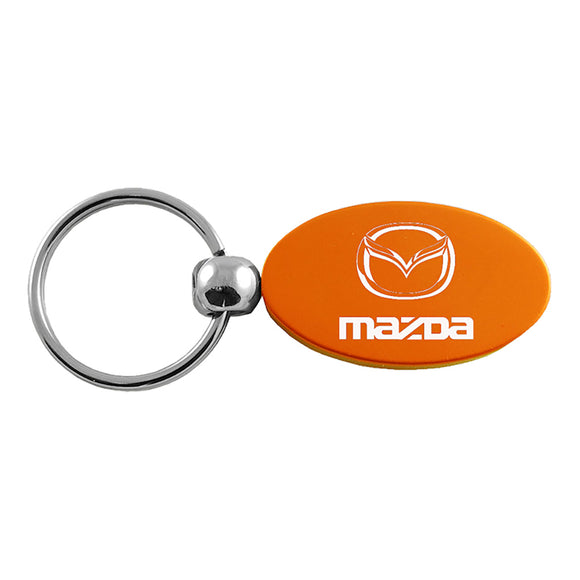 Mazda Keychain & Keyring - Orange Oval