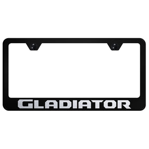 Jeep Gladiator Stainless Steel Frame - Laser Etched Black