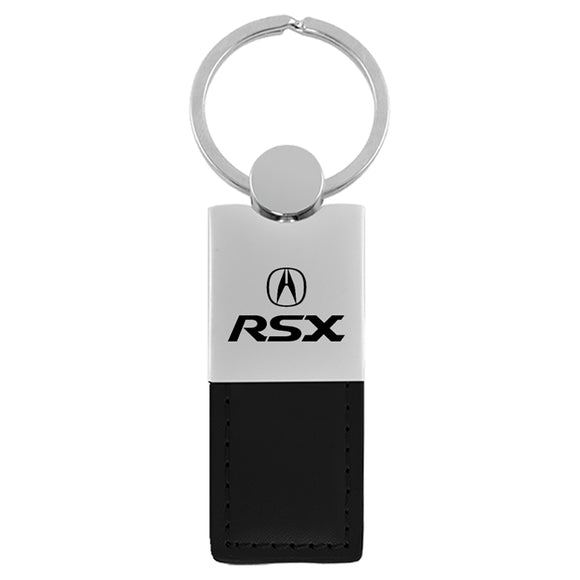 Acura RSX Keychain & Keyring - Duo Premium Black Leather