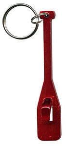 Canoe Paddle Keychain & Keyring - Bottle Opener - Red