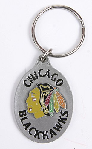 Chicago Blackhawks NHL Keychain & Keyring - Pewter