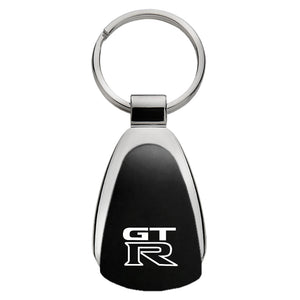 Nissan GT-R GTR Black Tear Drop Metal Key Ring