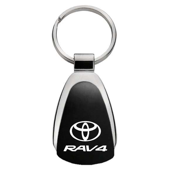 Toyota RAV4 Keychain & Keyring - Black Teardrop