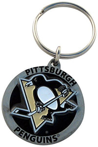 Pittsburgh Penguins Hockey Pewter NHL Keychain