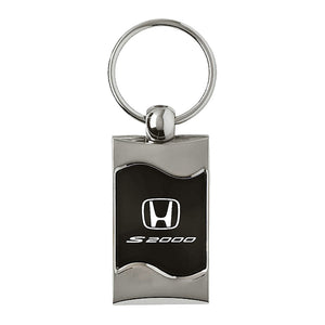 Honda S2000 Keychain & Keyring - Black Wave