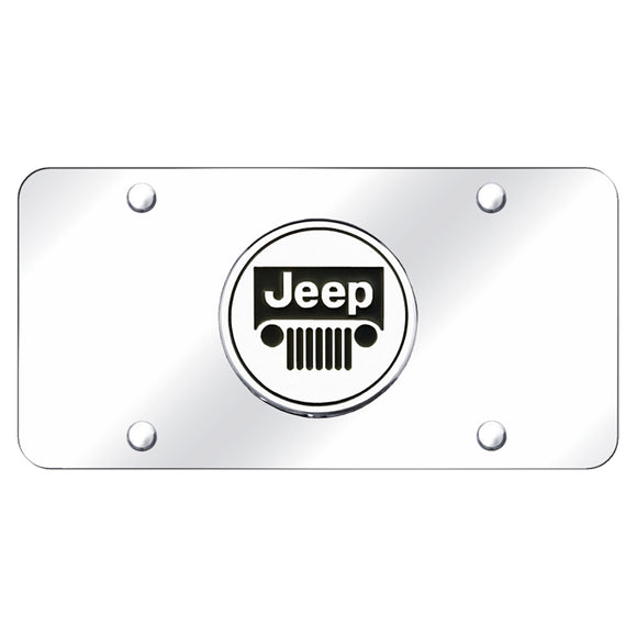 Jeep Logo Chrome on Chrome Plate