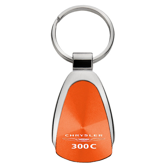 Chrysler 300C Keychain & Keyring - Orange Teardrop