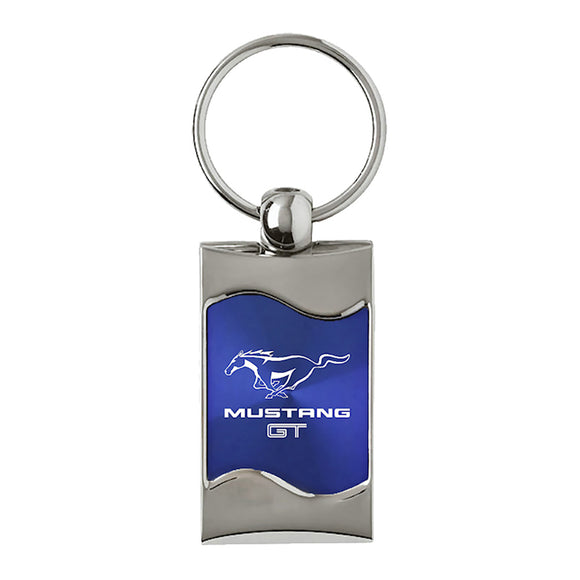 Ford Mustang GT Keychain & Keyring - Blue Wave