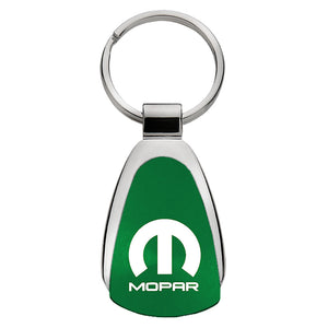 Mopar Keychain & Keyring - Green Teardrop