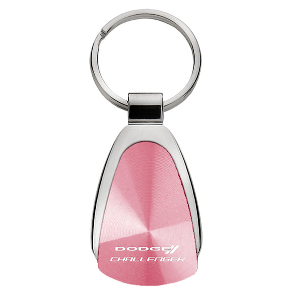 Dodge Challenger Keychain & Keyring - Pink Teardrop