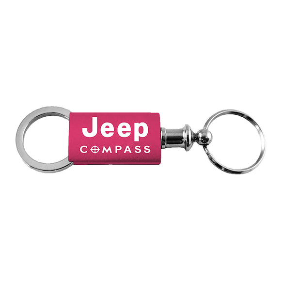 Jeep Compass Keychain & Keyring - Pink Valet