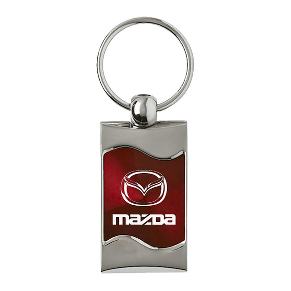 Mazda Keychain & Keyring - Burgundy Wave