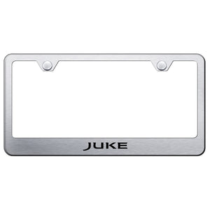 Nissan Juke Brushed License Plate Frame