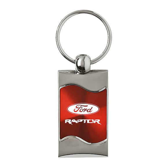 Ford Raptor F-150 Keychain & Keyring - Red Wave