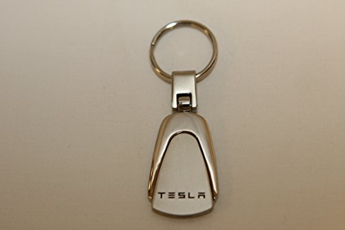 Tesla Keychain & Keyring - Silver Teardrop