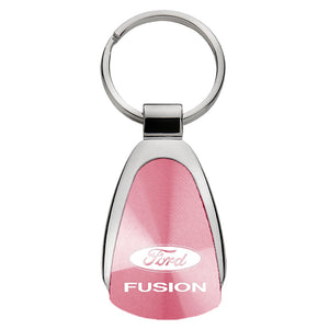 Ford Fusion Keychain & Keyring - Pink Teardrop