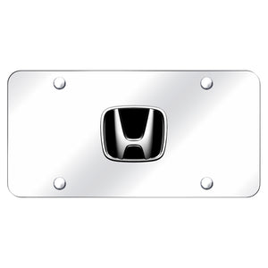 Honda Logo Chrome on Chrome Plate