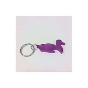 Duck Keychain & Keyring - Bottle Opener - Purple