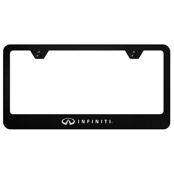 Infiniti Black License Plate Frame