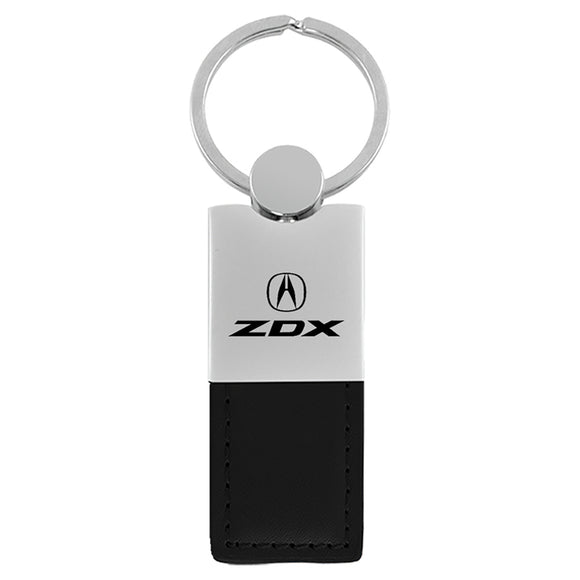 Acura ZDX Keychain & Keyring - Duo Premium Black Leather