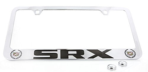Cadillac SRX Chrome Plated Metal License Plate Frame Holder
