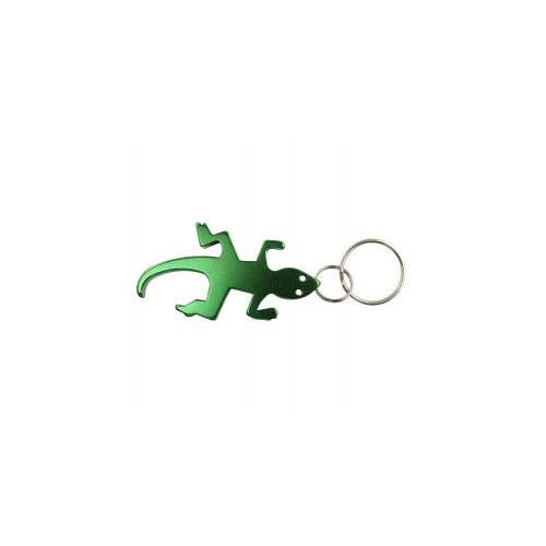 Iguana Keychain & Keyring - Bottle Opener - Green