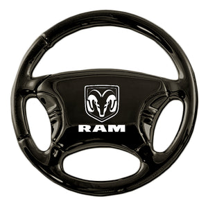Dodge Ram Keychain & Keyring - Black Steering Wheel