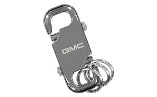 GMC Black Nickel Dual Clip Multi-Rings Key Chain Keychain Fob
