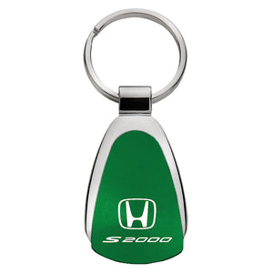 Honda S2000 Keychain & Keyring - Green Teardrop