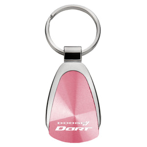 Dodge Dart Keychain & Keyring - Pink Teardrop