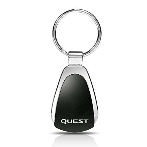 Nissan Quest Black Tear Drop Auto Key Chain, Official Licensed