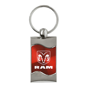 Dodge Ram Keychain & Keyring - Red Wave