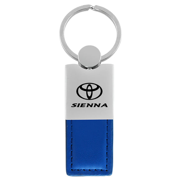 Toyota Sienna Keychain & Keyring - Duo Premium Blue Leather