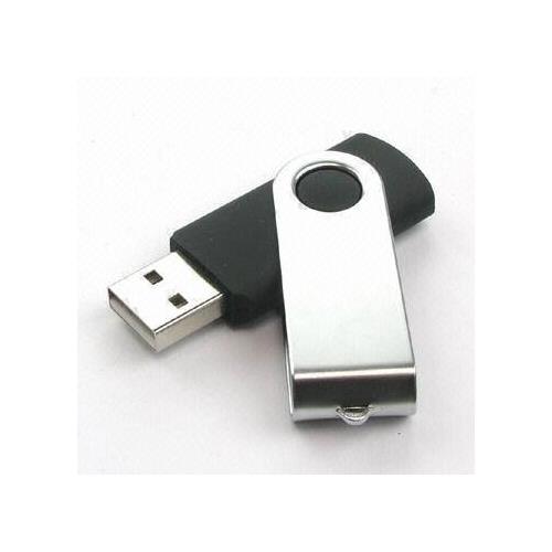Promotional Keychain & Keyring - Flash Drive (Black)