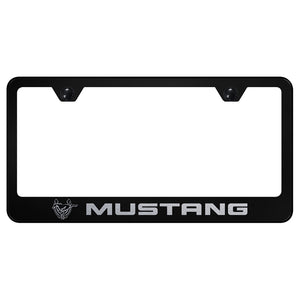 Ford Mustang 45th Anniversary Black License Plate Frame