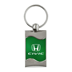 Honda Civic Keychain & Keyring - Green Wave