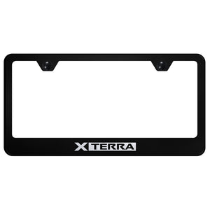 Nissan Xterra Black License Plate Frame