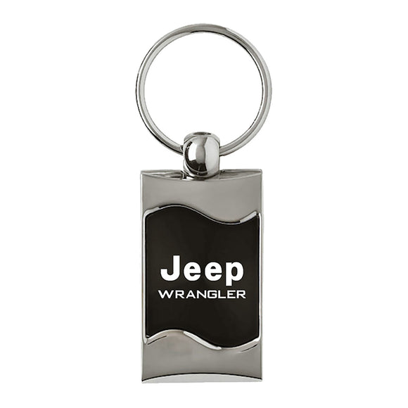Jeep Wrangler Keychain & Keyring - Black Wave
