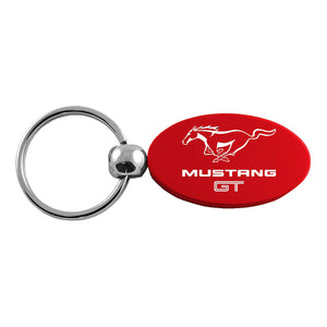 Ford Mustang GT Keychain & Keyring - Red Oval