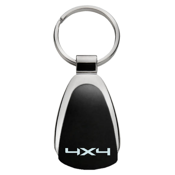 Ford 4X4 Keychain & Keyring - Black Teardrop