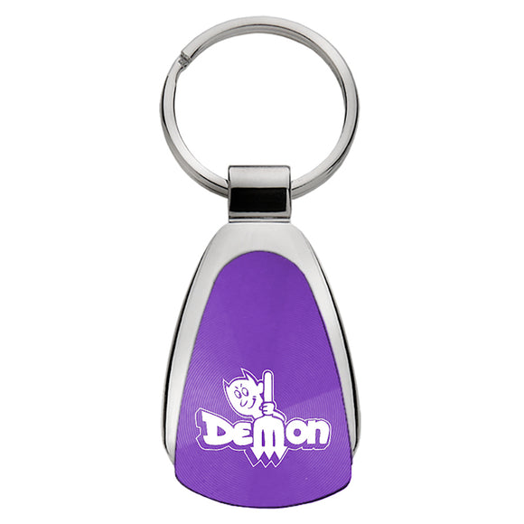 Demon Keychain & Keyring - Purple Teardrop