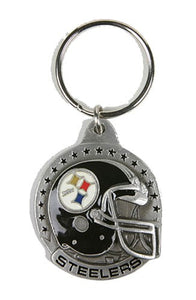 Pittsburgh Steelers NFL Keychain & Keyring - Pewter