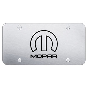 Mopar (Reversed) Laser Etched Brushed Stainless Steel Plate