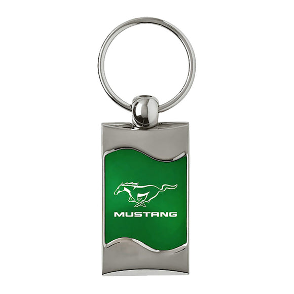 Ford Mustang Keychain & Keyring - Green Wave