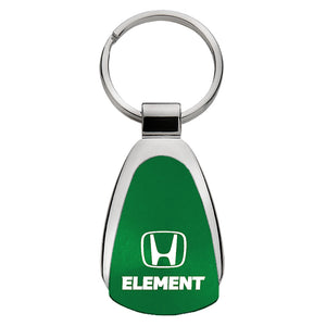 Honda Element Keychain & Keyring - Green Teardrop
