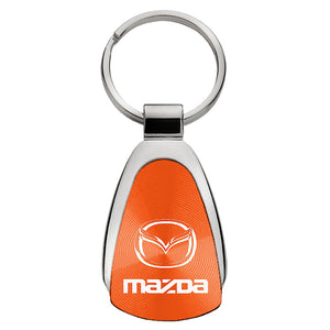 Mazda Keychain & Keyring - Orange Teardrop